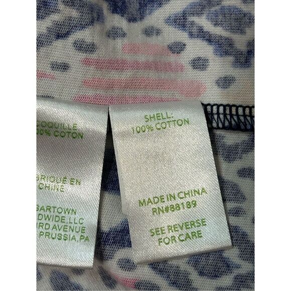 Lilly Pulitzer‎ Ocean Ridge Shift Dress Batik Print Navy White Pink S BIN P - Picture 8 of 10